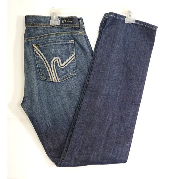 Citizens of Humanity Dark Wash Color Distressed Jeans style 096B-085 Sz 29 1472 - Picture 2 of 11